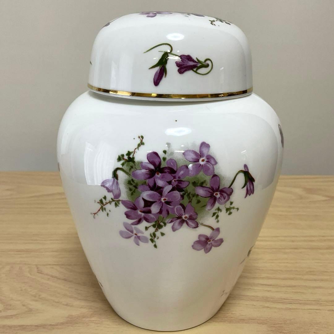 ハマースレイ　バイオレット　ジンジャージャー　ティーキャディ　17.5cm ②