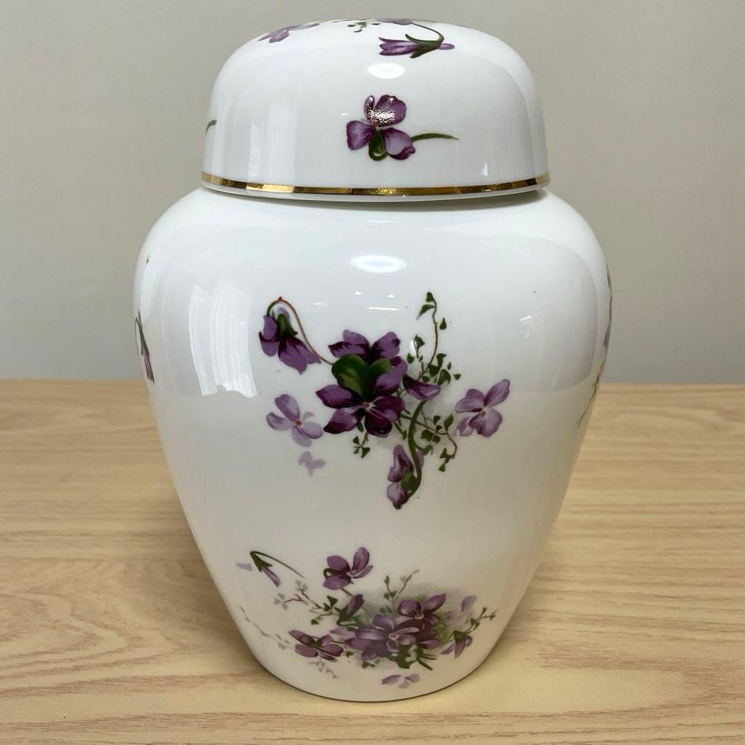 ハマースレイ　バイオレット　ジンジャージャー　ティーキャディ　17.5cm ②