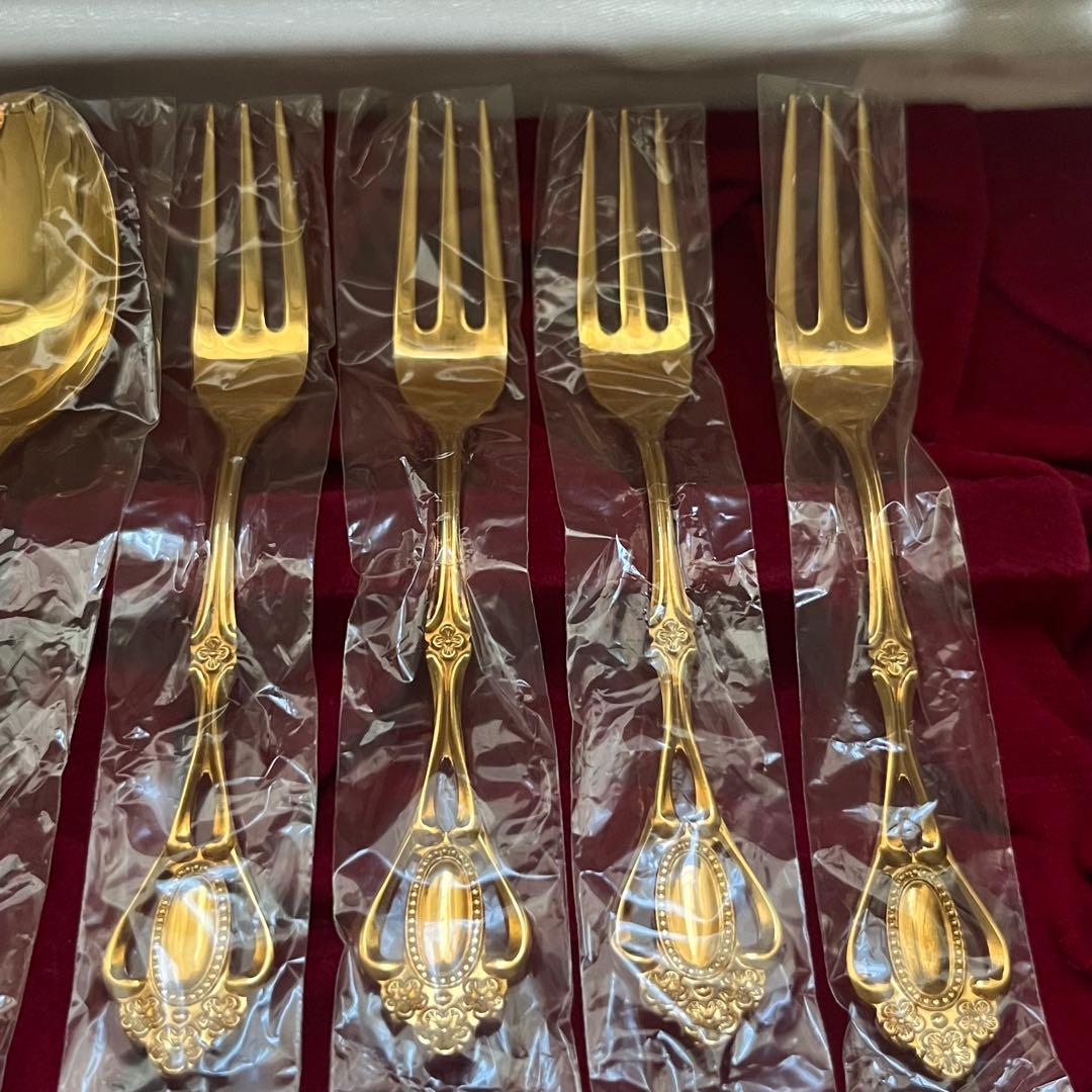 ノリタケ クリスティーヌ ゴールド ティースプーン ヒメフォーク カトラリー