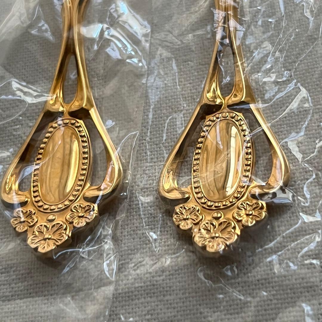 ノリタケ クリスティーヌ ゴールド ティースプーン ヒメフォーク カトラリー