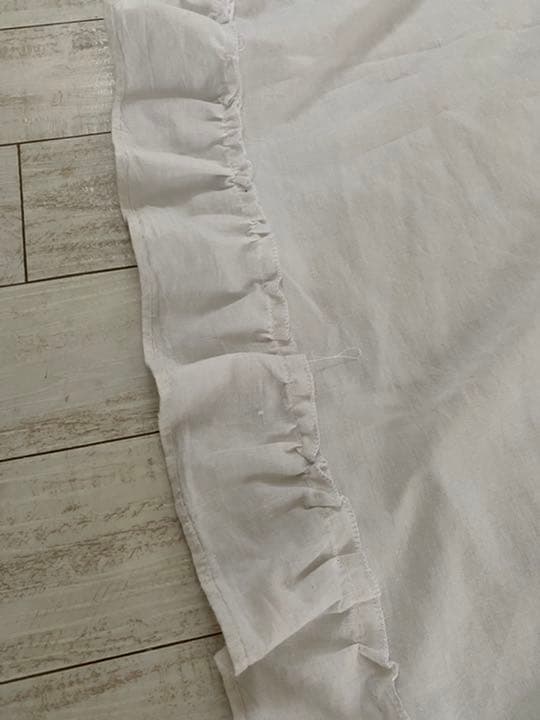 アンティーク　リネン　イニシャルカバー