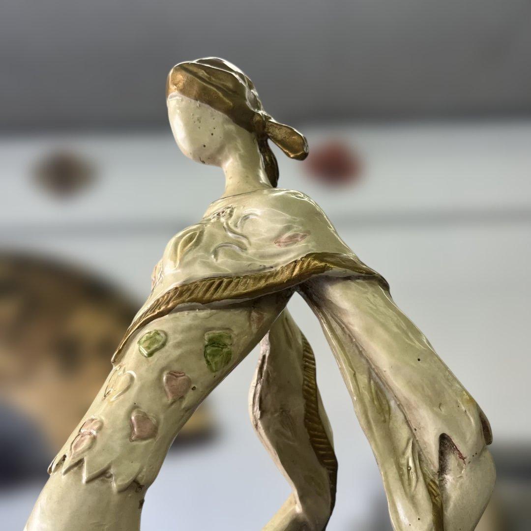 アンティーク　☆手作り☆オシャレな女性の置物