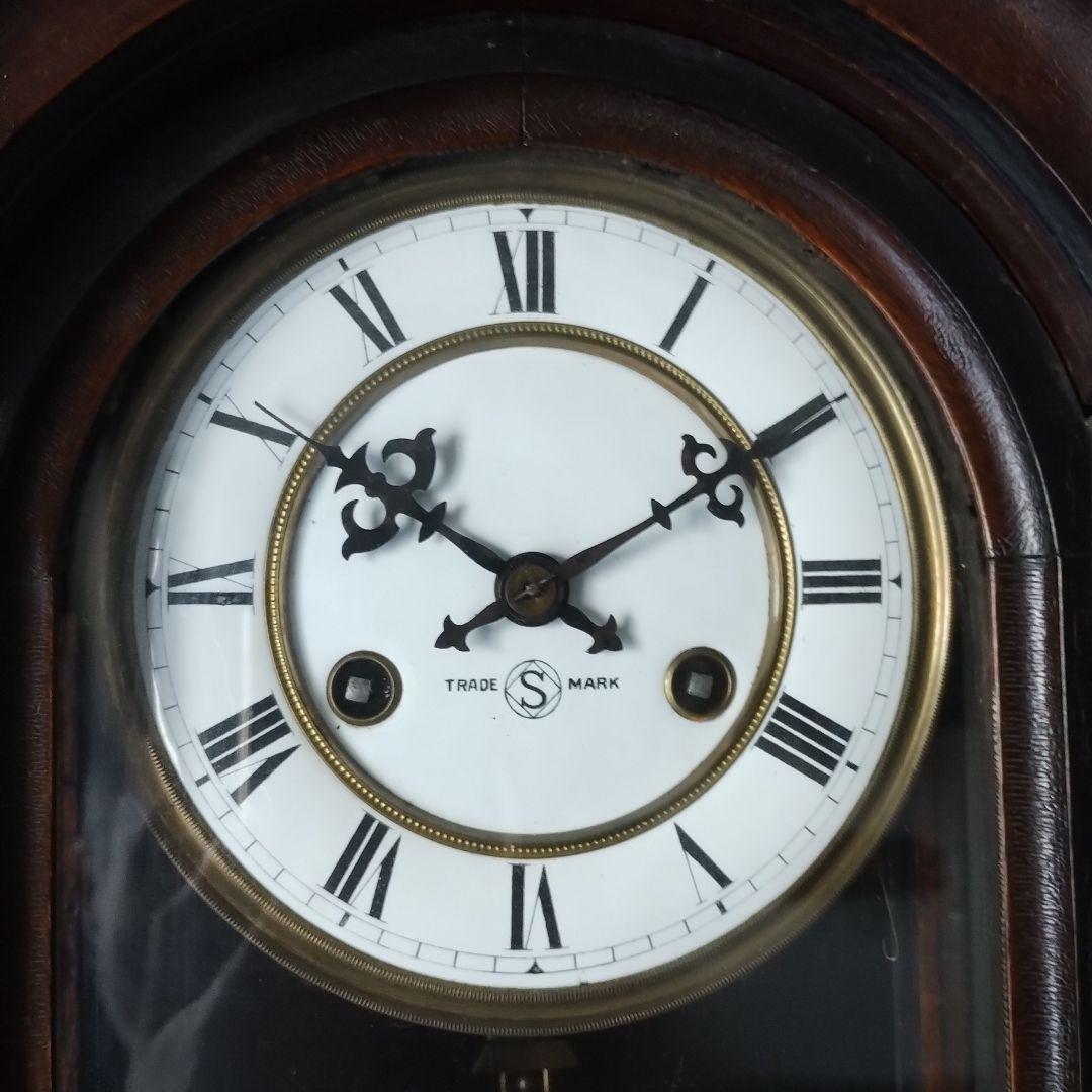 S*y様 アンティーク　掛時計　精工舎　巴里　古時計　初期型　ゼンマイ式　振り子