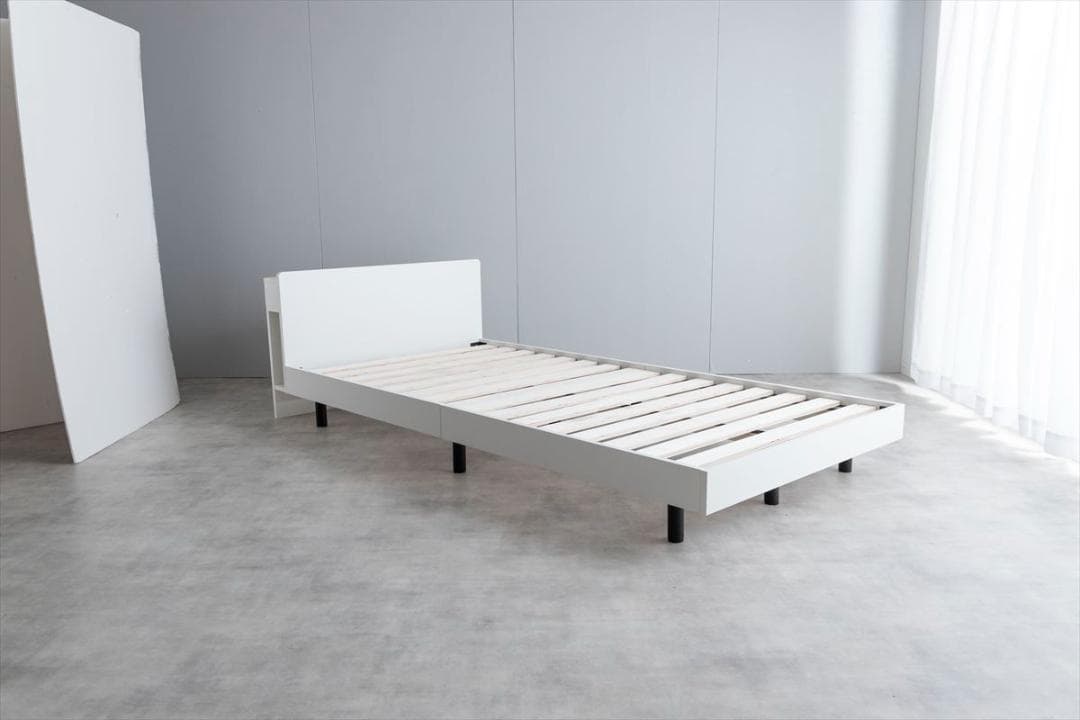 【送料無料】【SD】コンセント宮付きすのこベッド(マットレス付き) 収納 天然木