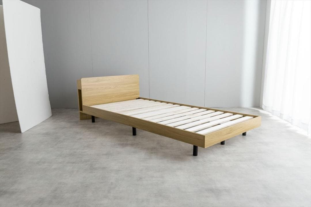 【送料無料】【SD】コンセント宮付きすのこベッド(マットレス付き) 収納 天然木