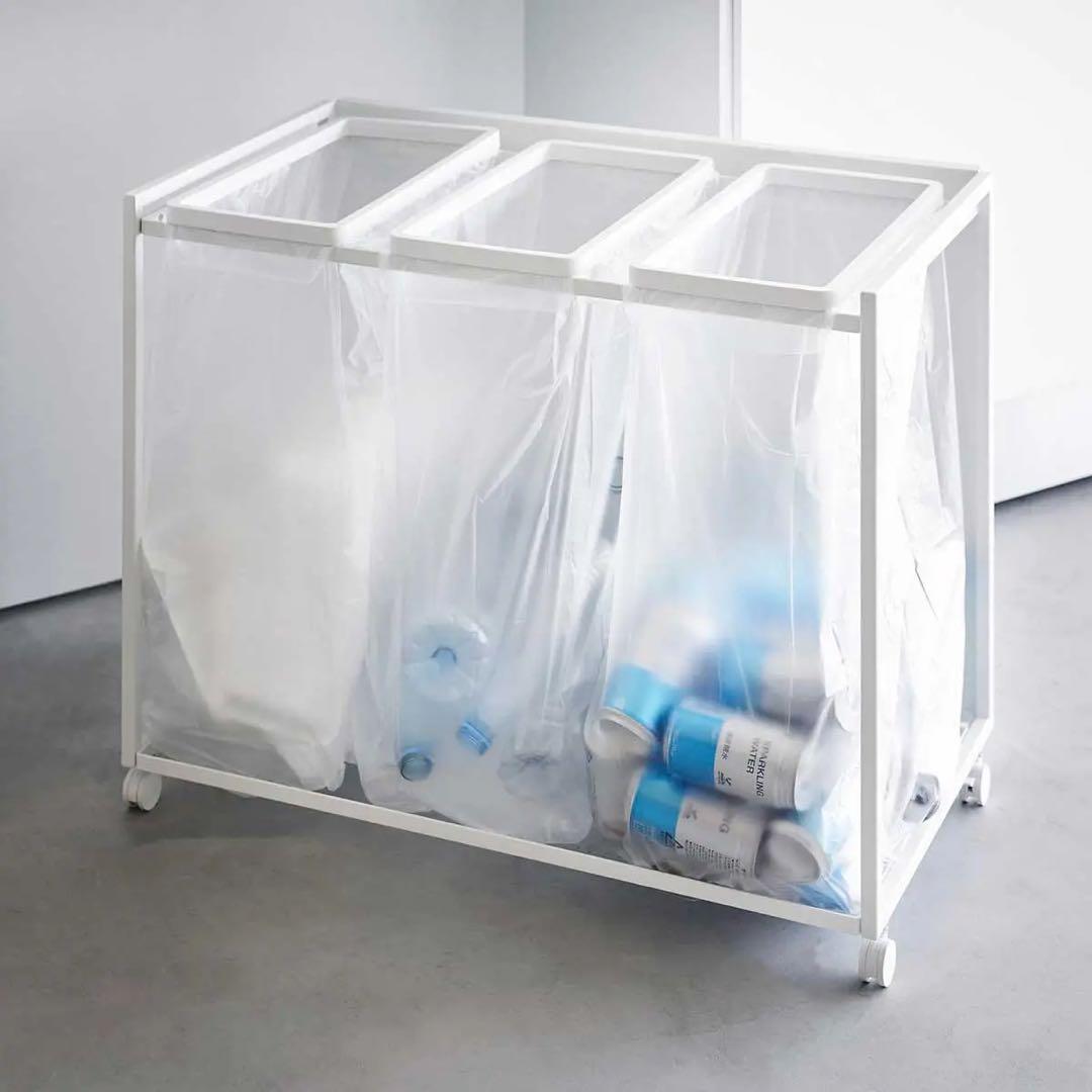 山崎実業 tower 3分別 ゴミ箱(45L)