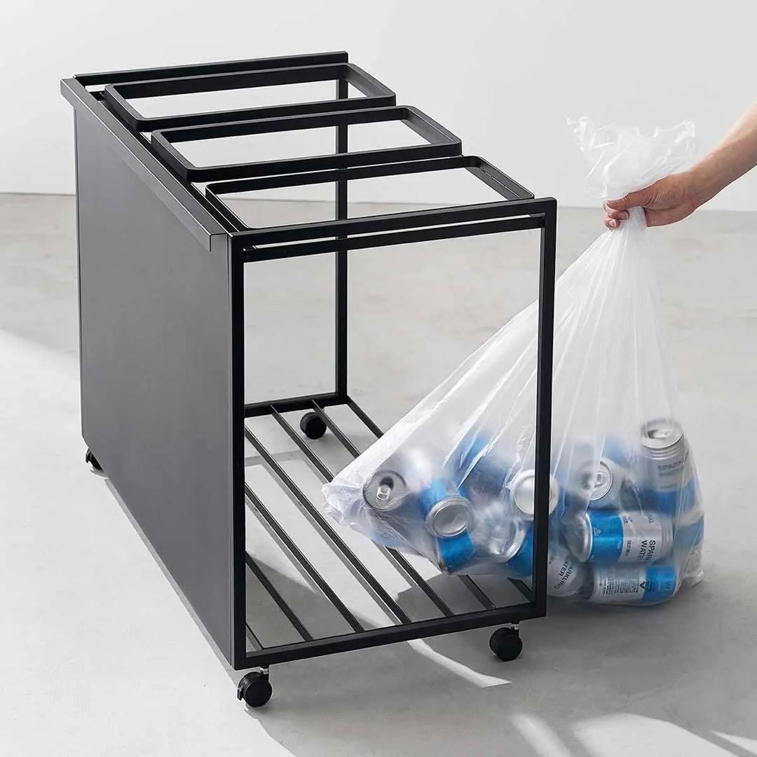 山崎実業 tower 3分別 ゴミ箱(45L)