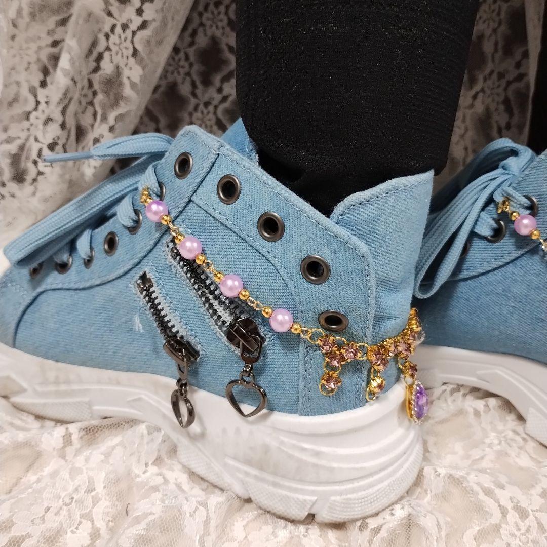 スニーカーアクセサリー　ヒールアクセサリー　アンクレット　羽織ピン