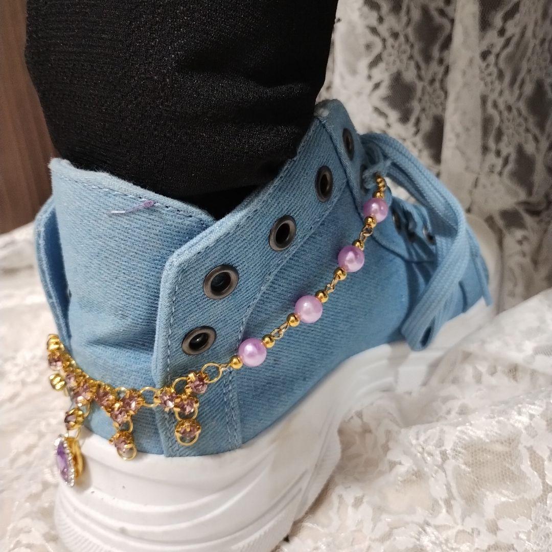 スニーカーアクセサリー　ヒールアクセサリー　アンクレット　羽織ピン