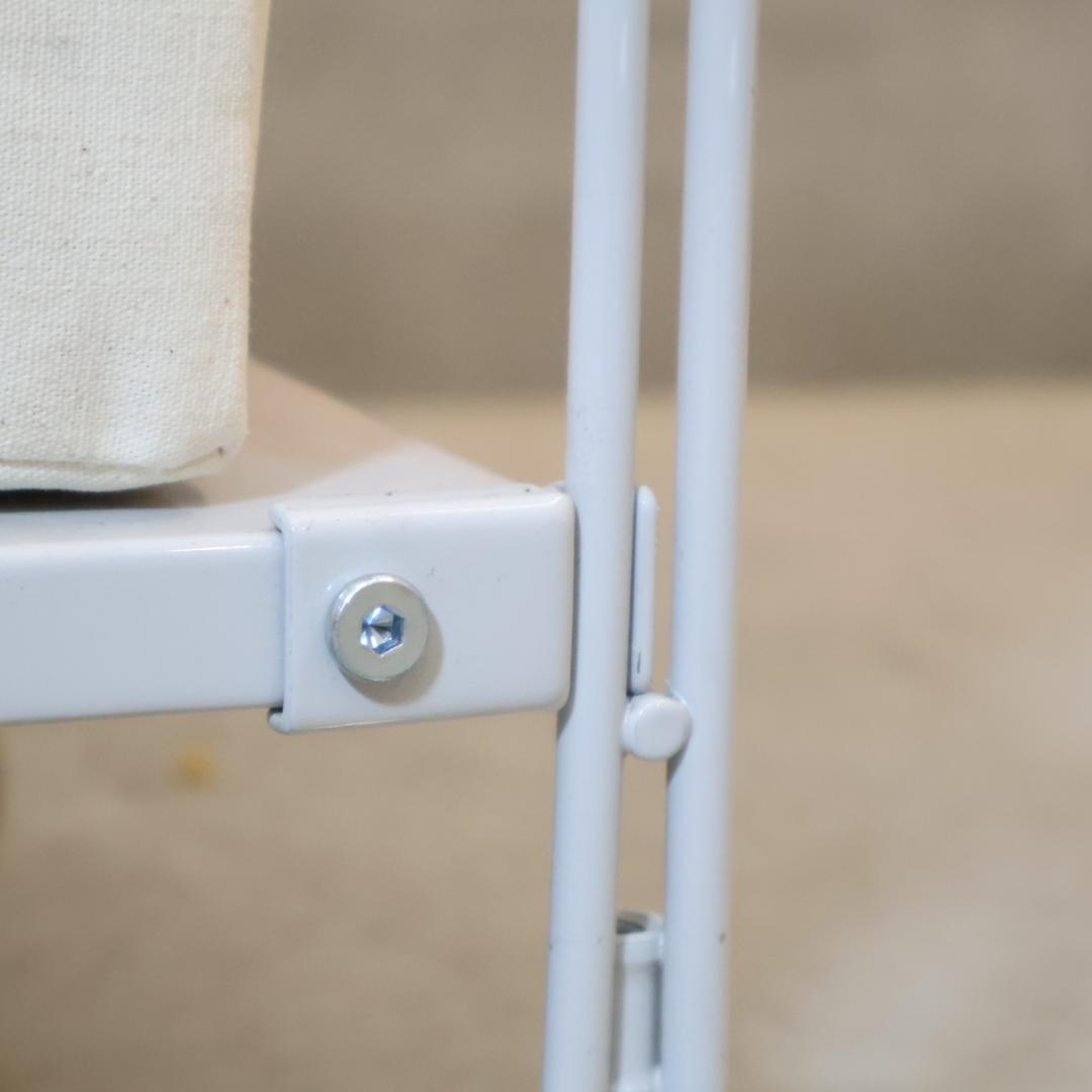 無印良品 MUJI スチール4段 帆布バスケット付き ユニットシェルフ チェスト