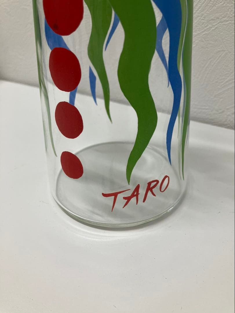 希少・サイン入り】岡本太郎 顔のデカンタ ガラス製 水差し オブジェ