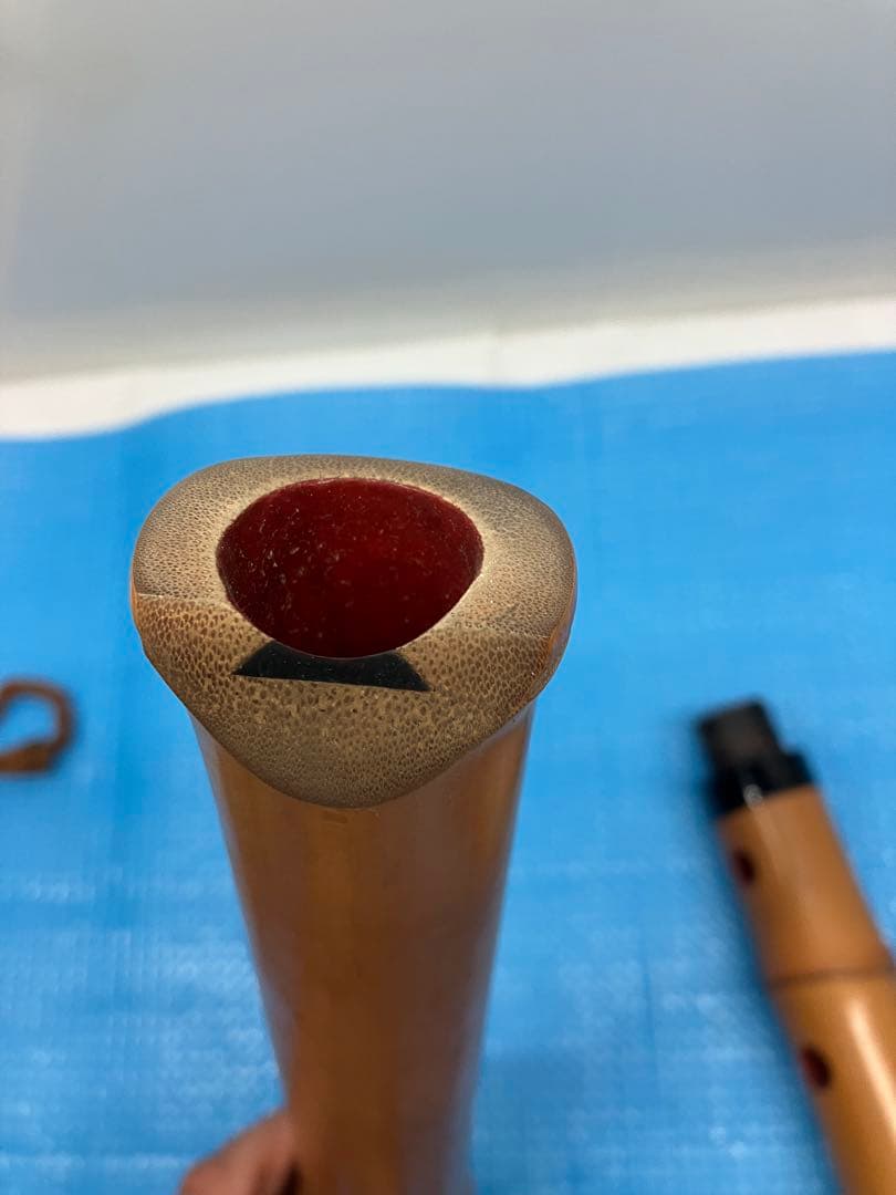 B0302）竹製 尺八 5穴 55㌢琴古