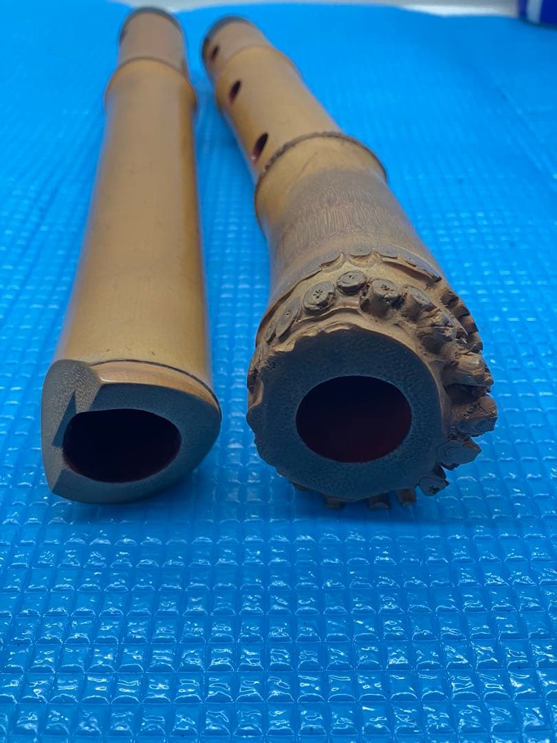 B0302）竹製 尺八 5穴 55㌢琴古