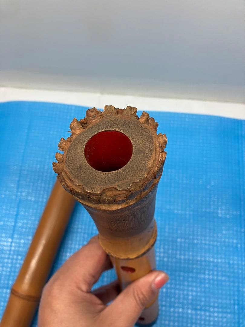 B0302）竹製 尺八 5穴 55㌢琴古