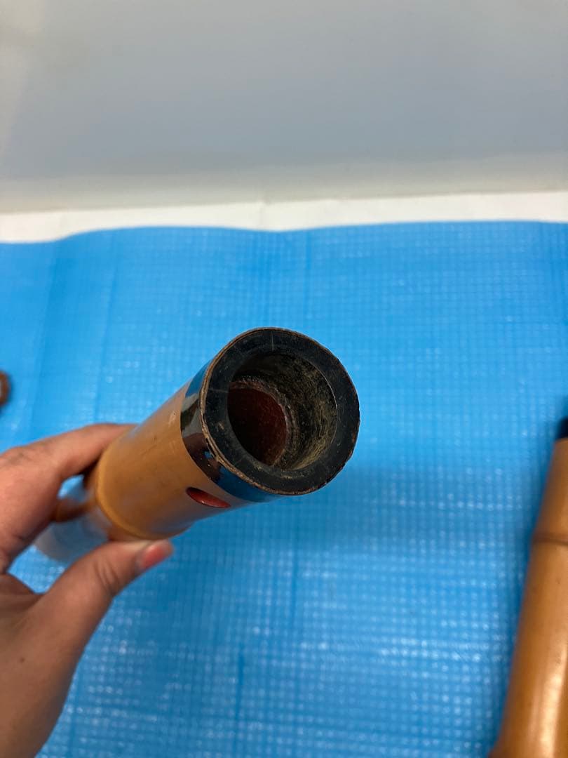 B0302）竹製 尺八 5穴 55㌢琴古