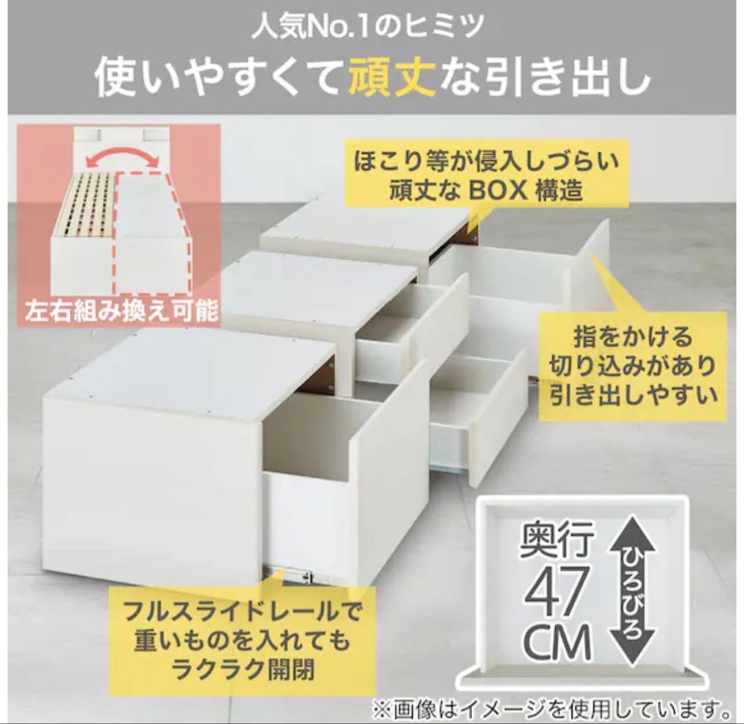 ニトリベッド Nジオ 人気No.1 マットレス・未使用敷パット付き