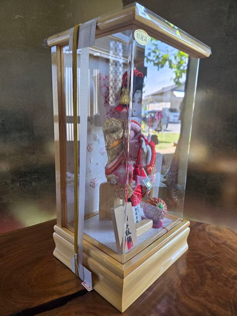 【展示品限り】正月飾り　羽子板　ケース飾り　※閉店セール　H20