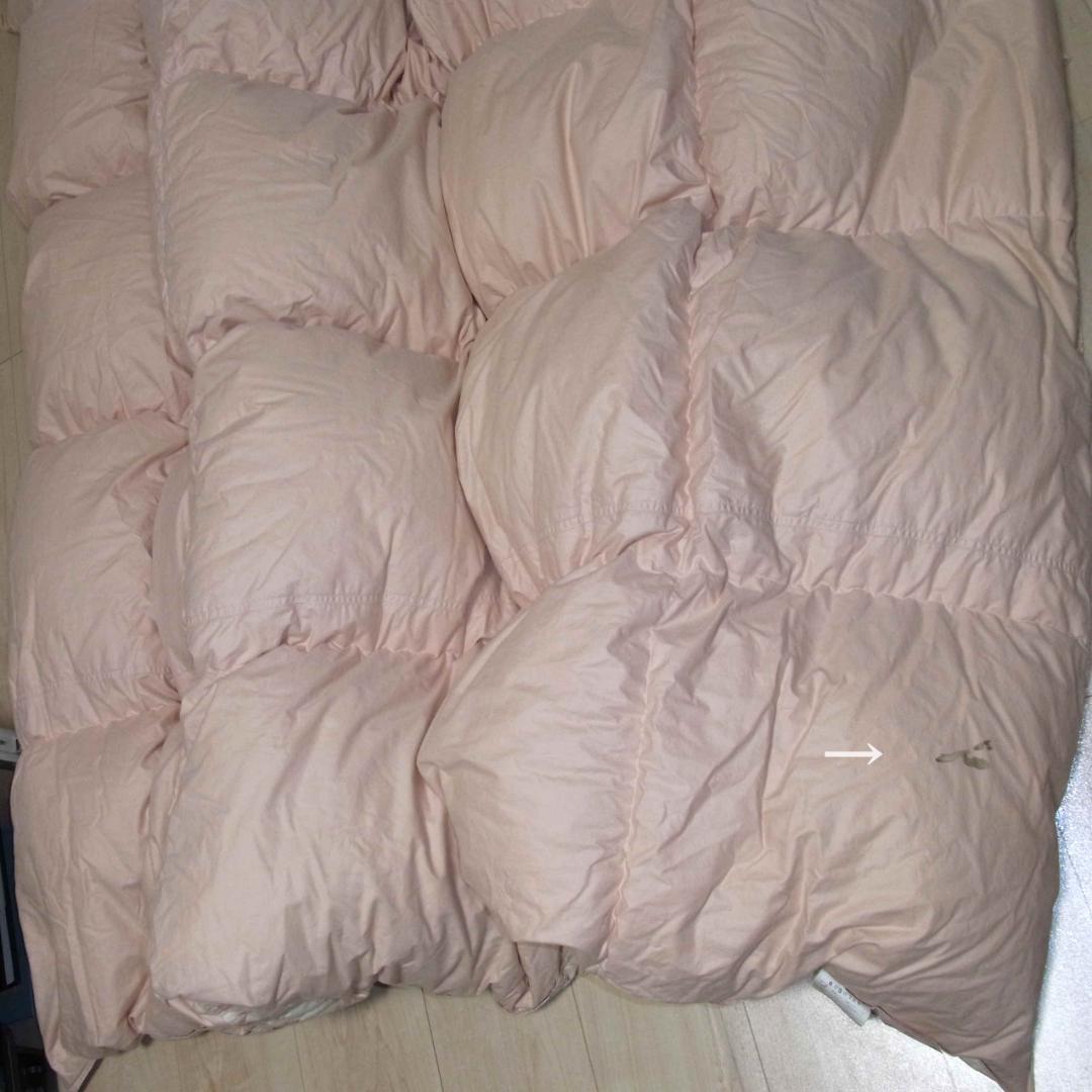 丸八真綿 高級羽毛布団 羽毛掛け布団 ダブル 厚手