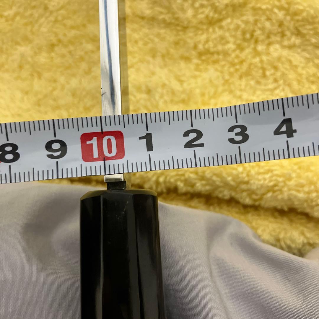 12.先丸柳刃　尺2寸　伝統工芸士　山塚氏作　本物保証　全鏡面　銀三鋼　黒檀柄