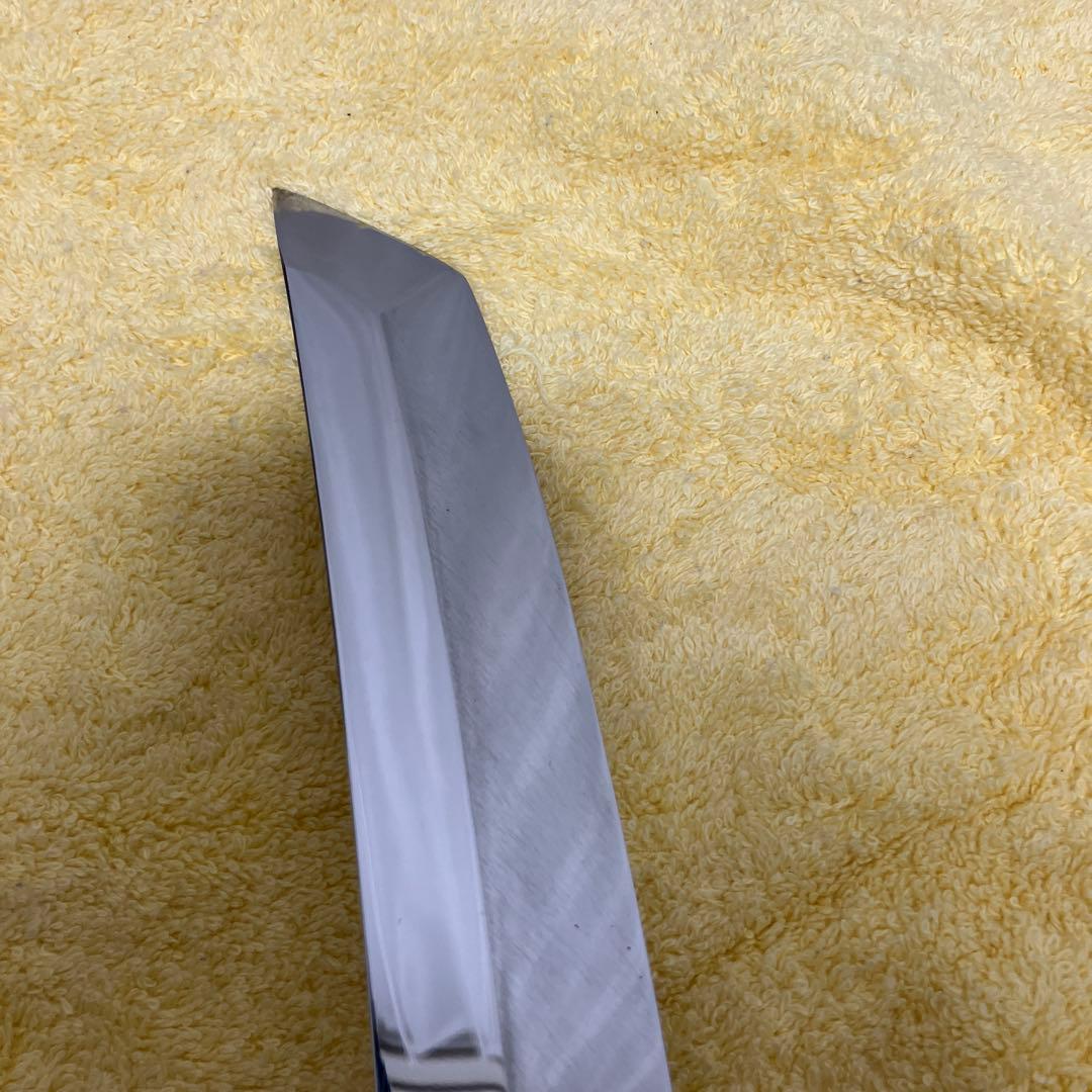 12.先丸柳刃　尺2寸　伝統工芸士　山塚氏作　本物保証　全鏡面　銀三鋼　黒檀柄