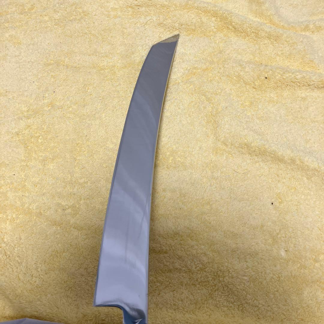 12.先丸柳刃　尺2寸　伝統工芸士　山塚氏作　本物保証　全鏡面　銀三鋼　黒檀柄
