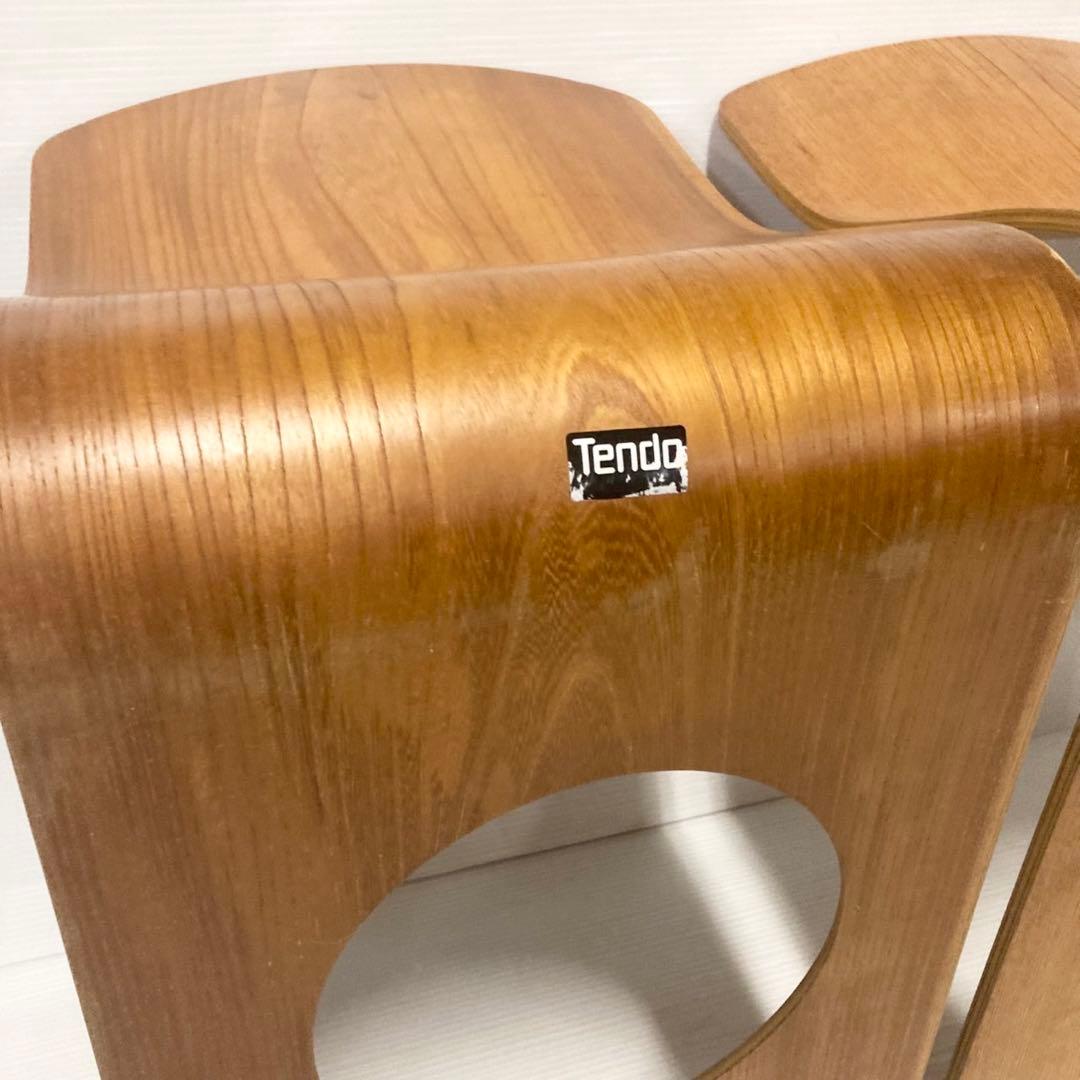 天童木工 Tendo 木製 座椅子 4脚 和室 旅館 - メルカリ