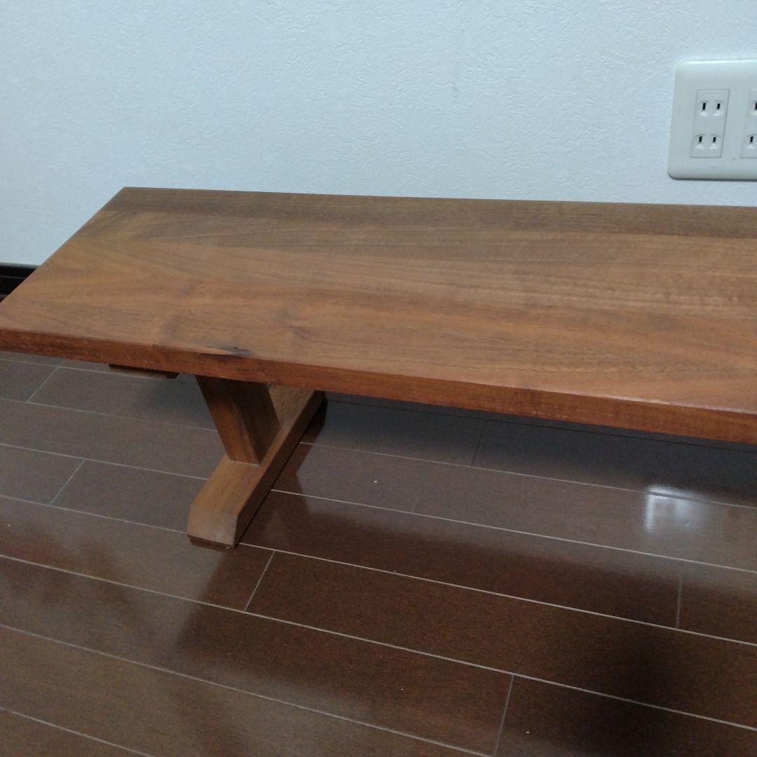 ローテーブル　テレビ台　ウォールナット　無垢