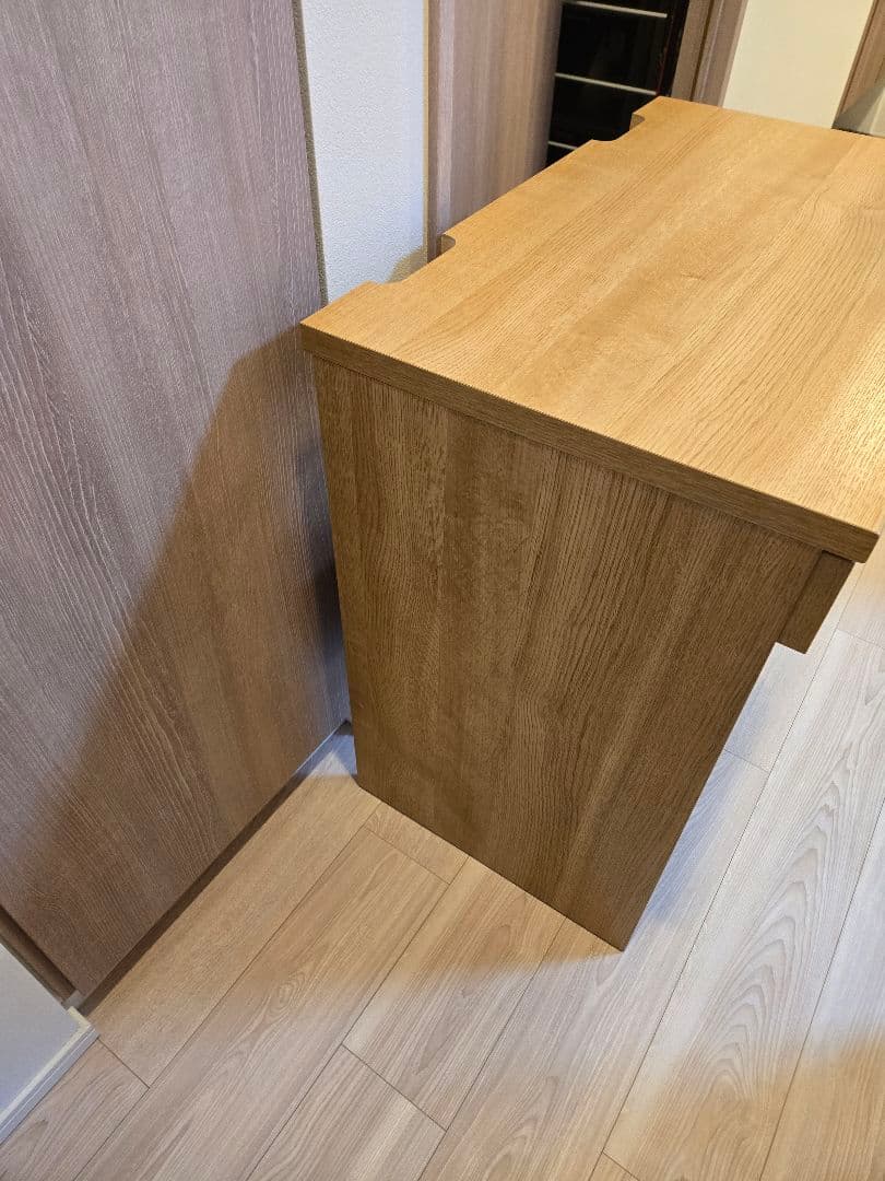 大川家具　LANE (レーン) デスク75 オーク 北欧風 リビングデスク 国産