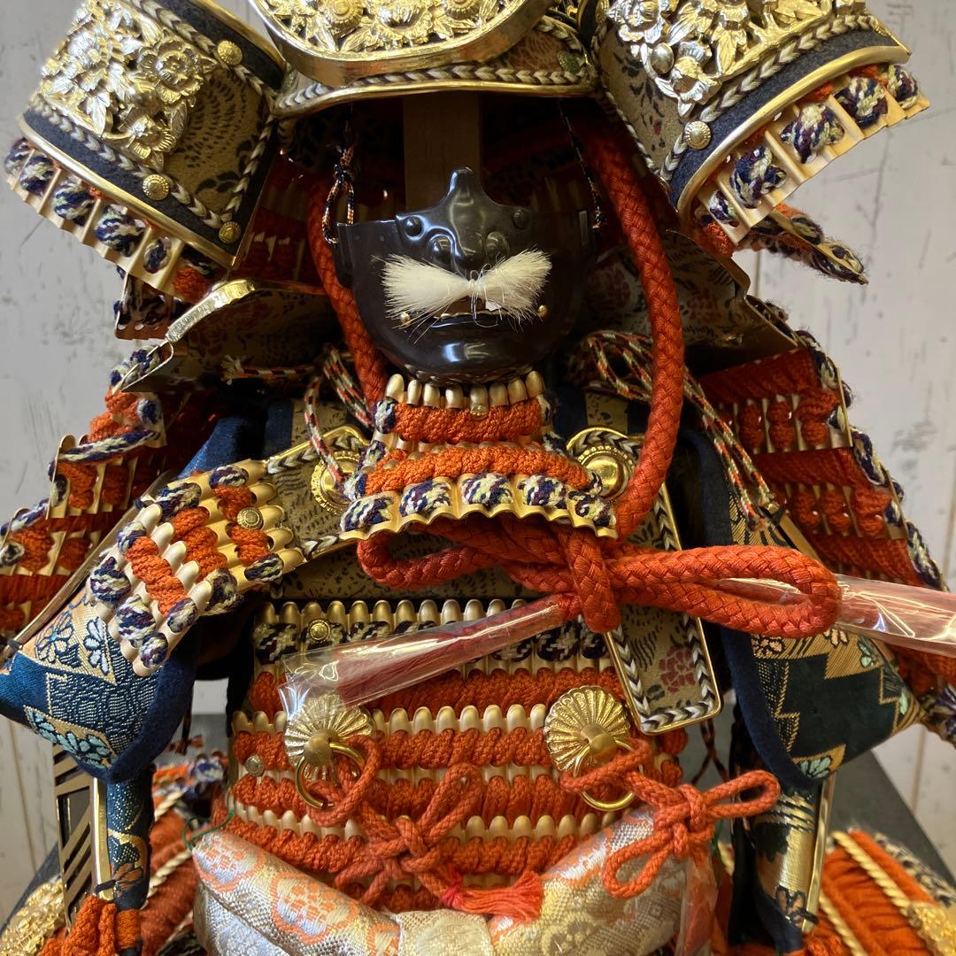 昭和レトロ 五月人形 金箔押 甲子之金 京甲冑 大鎧 鎧兜 甲冑 鎧飾り 置物
