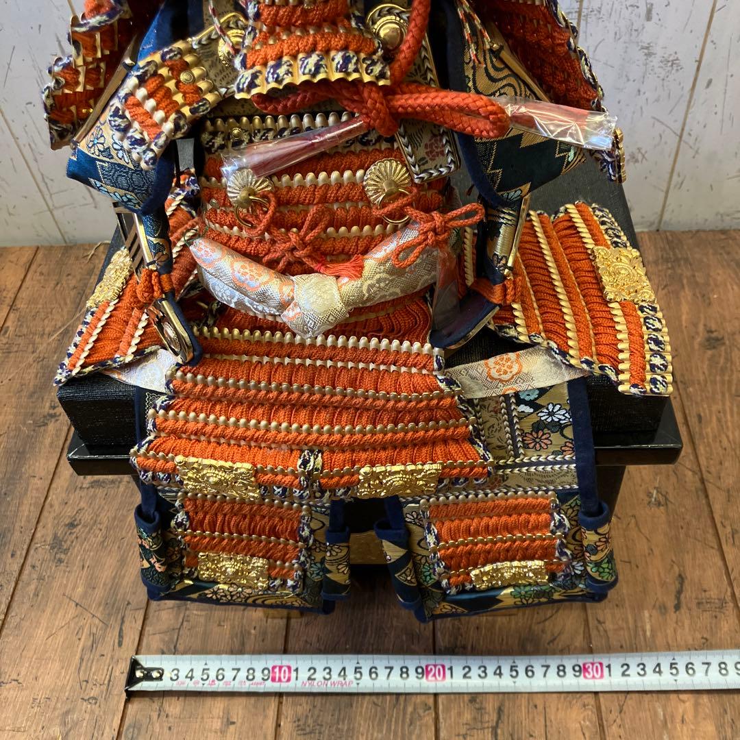 昭和レトロ 五月人形 金箔押 甲子之金 京甲冑 大鎧 鎧兜 甲冑 鎧飾り 置物