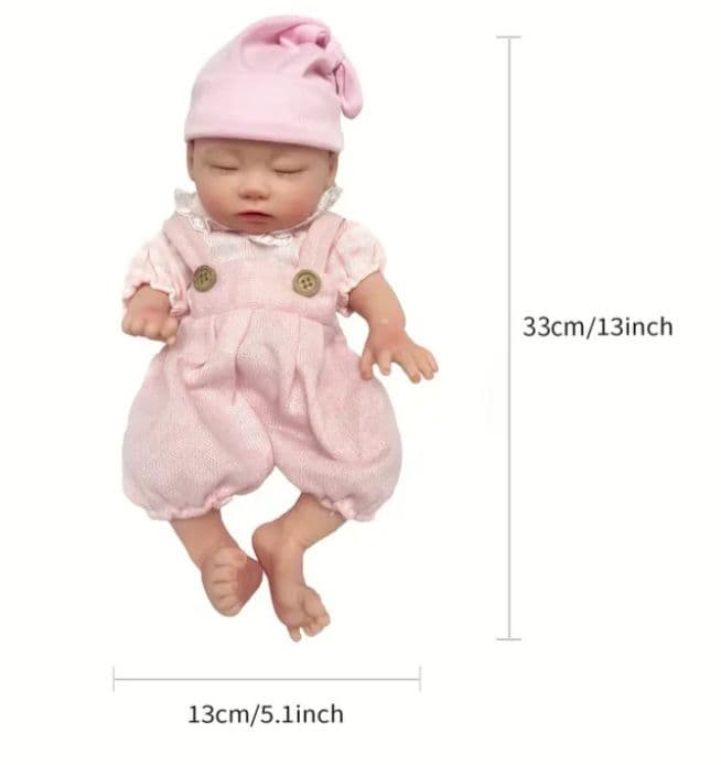 寝顔がキュートなリボーンドール　フルシリコン　お着替え付き！