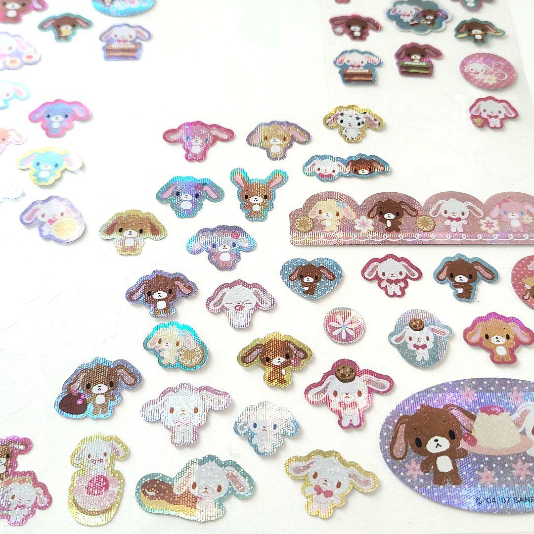 平成レトロ サンリオ シュガーバニーズ おはじきシール ホログラム