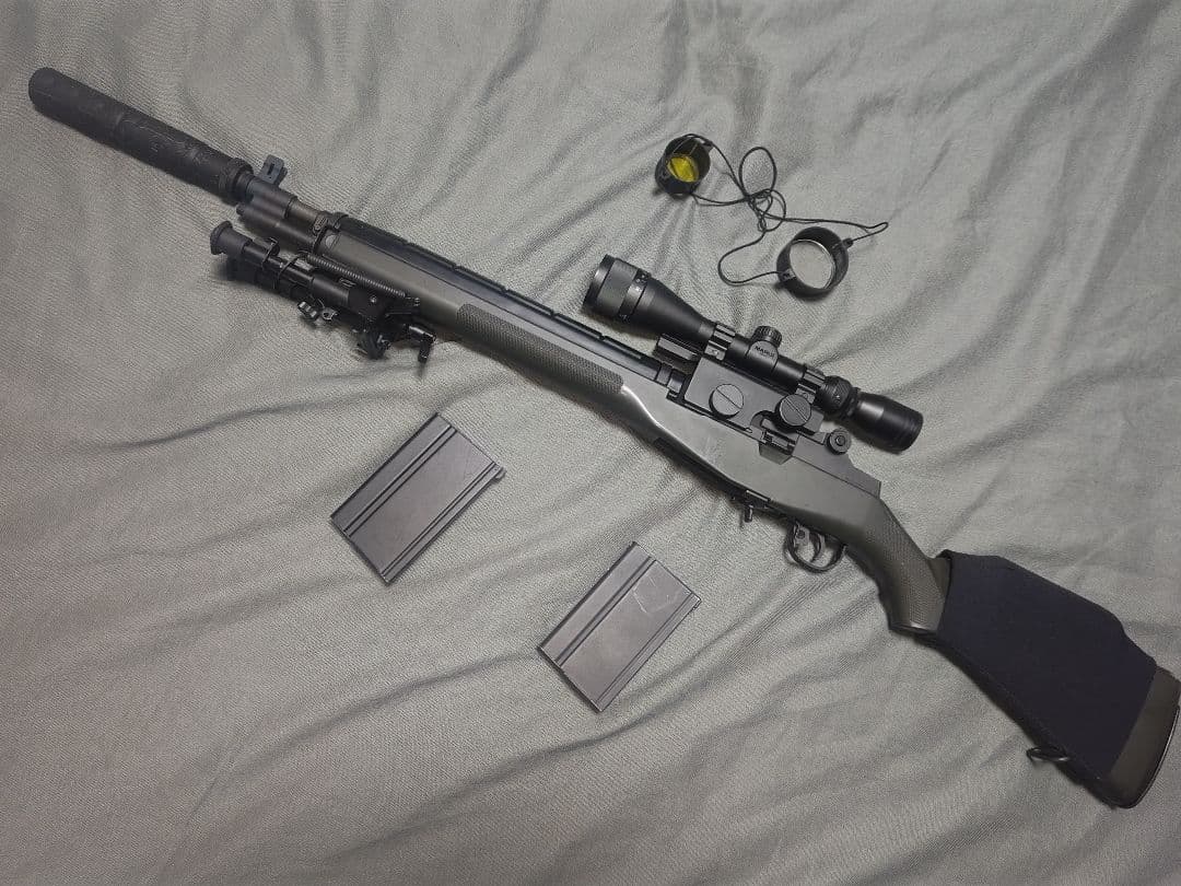 東京マルイ 電動ガン M14 ソーコム 外装カスタム品 - メルカリ