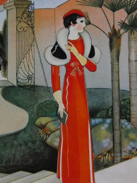 蕗谷虹児、【初訪問】、美人画、希少な画集より、新品高級額・額装付