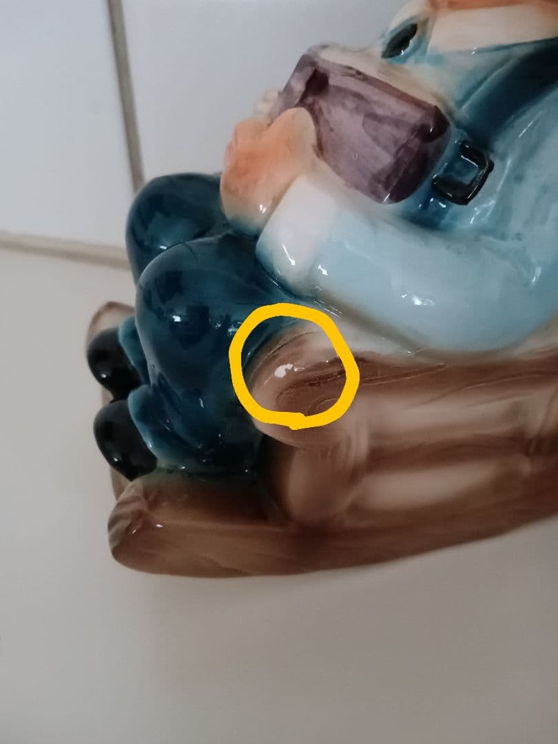 加藤工芸 昭和レトロ 貯金箱 陶器 おじいさん＆おばあさん貯金箱