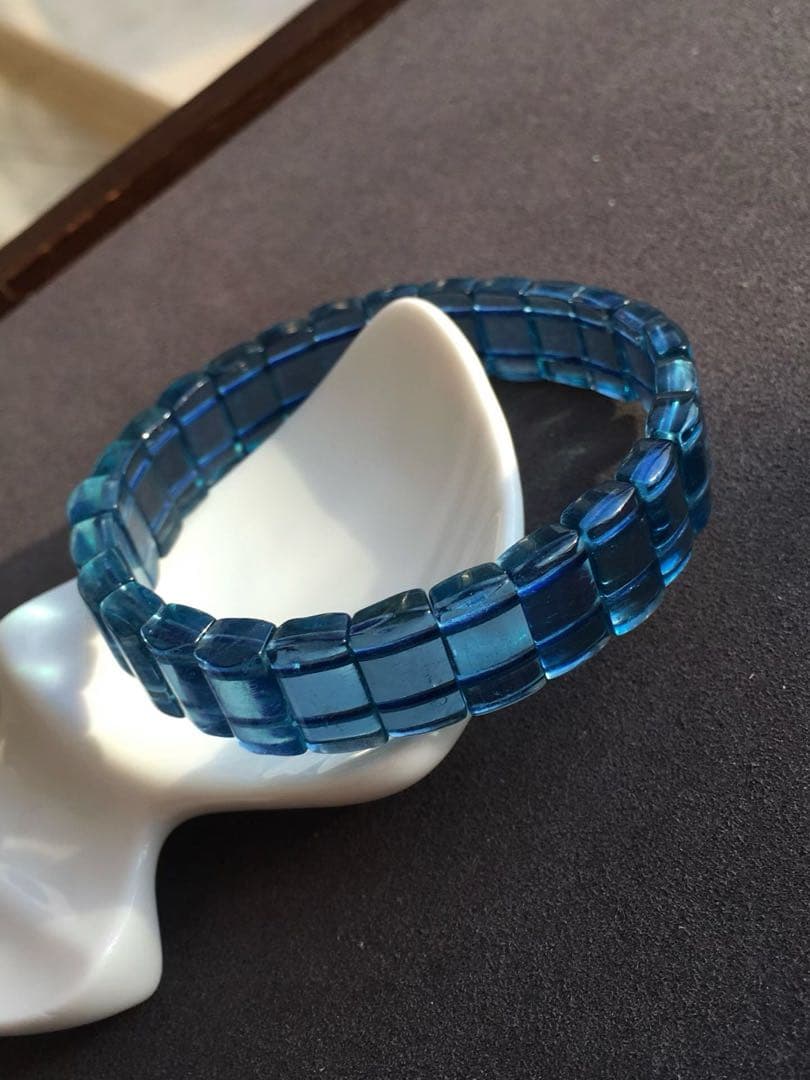 ⭐︎【天然】アクアマリン ブレスレット バングル 20.9g