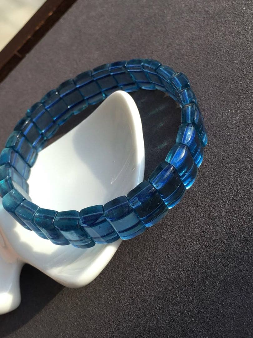 ⭐︎【天然】アクアマリン ブレスレット バングル 20.9g