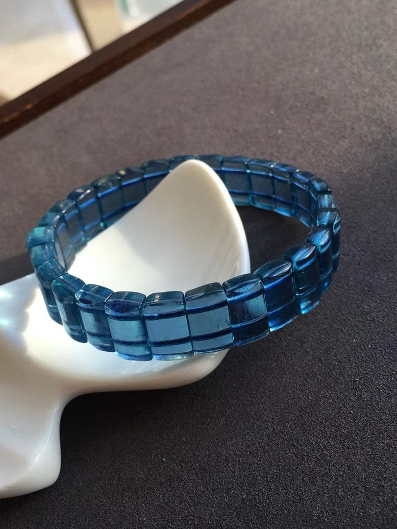 ⭐︎【天然】アクアマリン ブレスレット バングル 20.9g