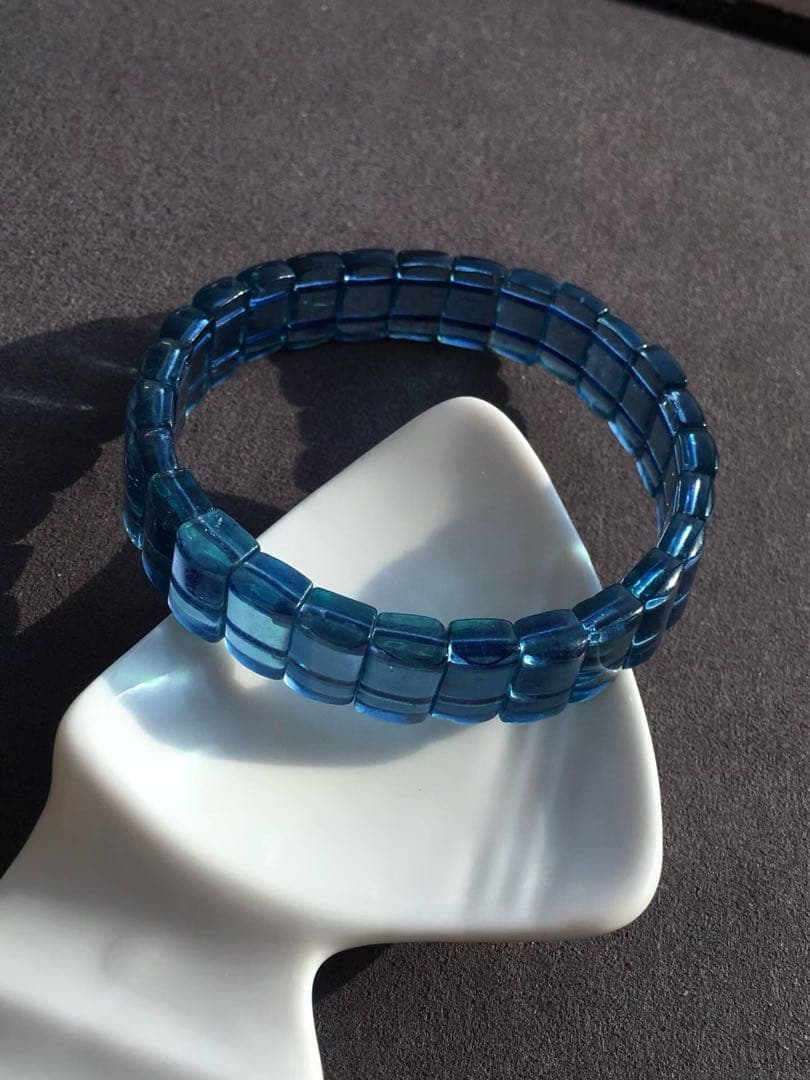 ⭐︎【天然】アクアマリン ブレスレット バングル 20.9g