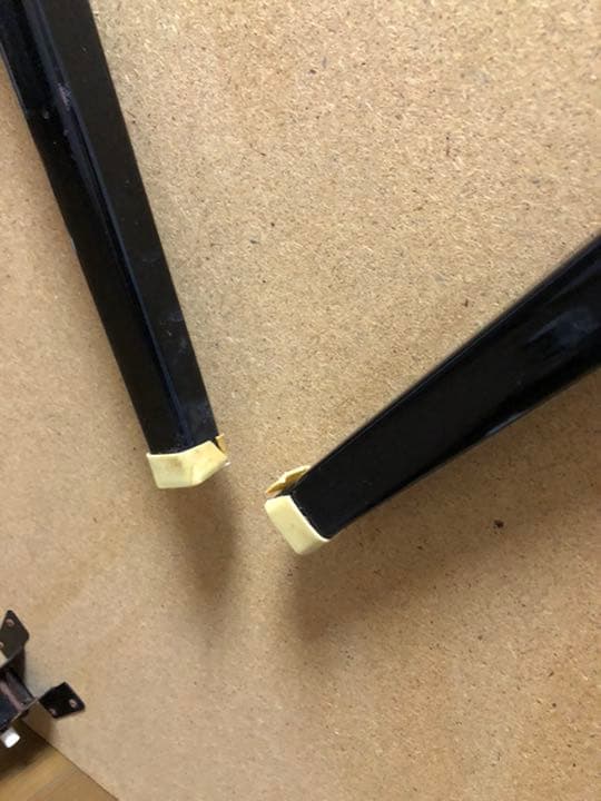 レトロ　アウトドア　折りたたみセンターテーブル昭和　ホワイト・ブラック 2セット