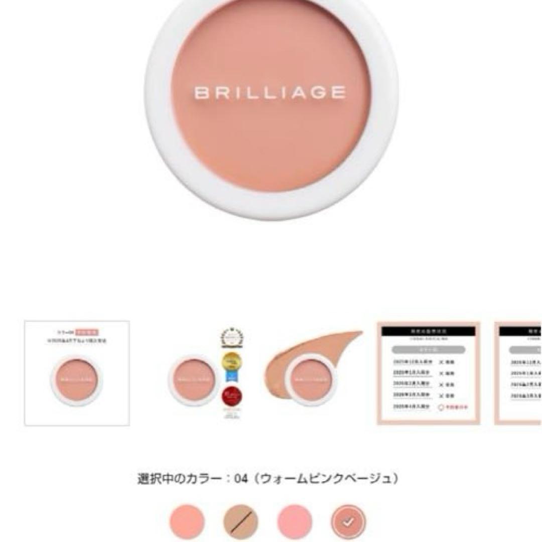 ブリリアージュ カモフラージュコンシーラーチーク04 専用ブラシ【新品