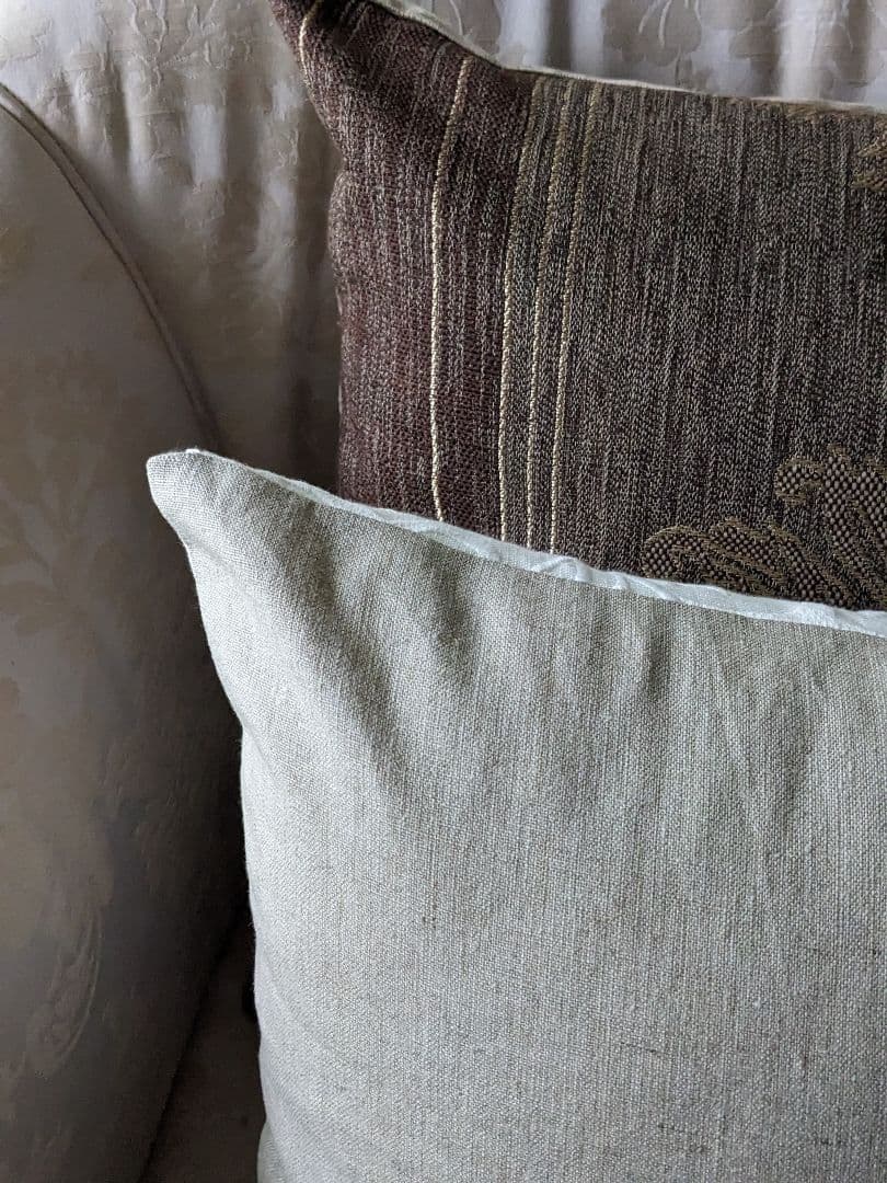 ウィリアムモリス　ピュアネットセイリングアップリケ　クッションカバー