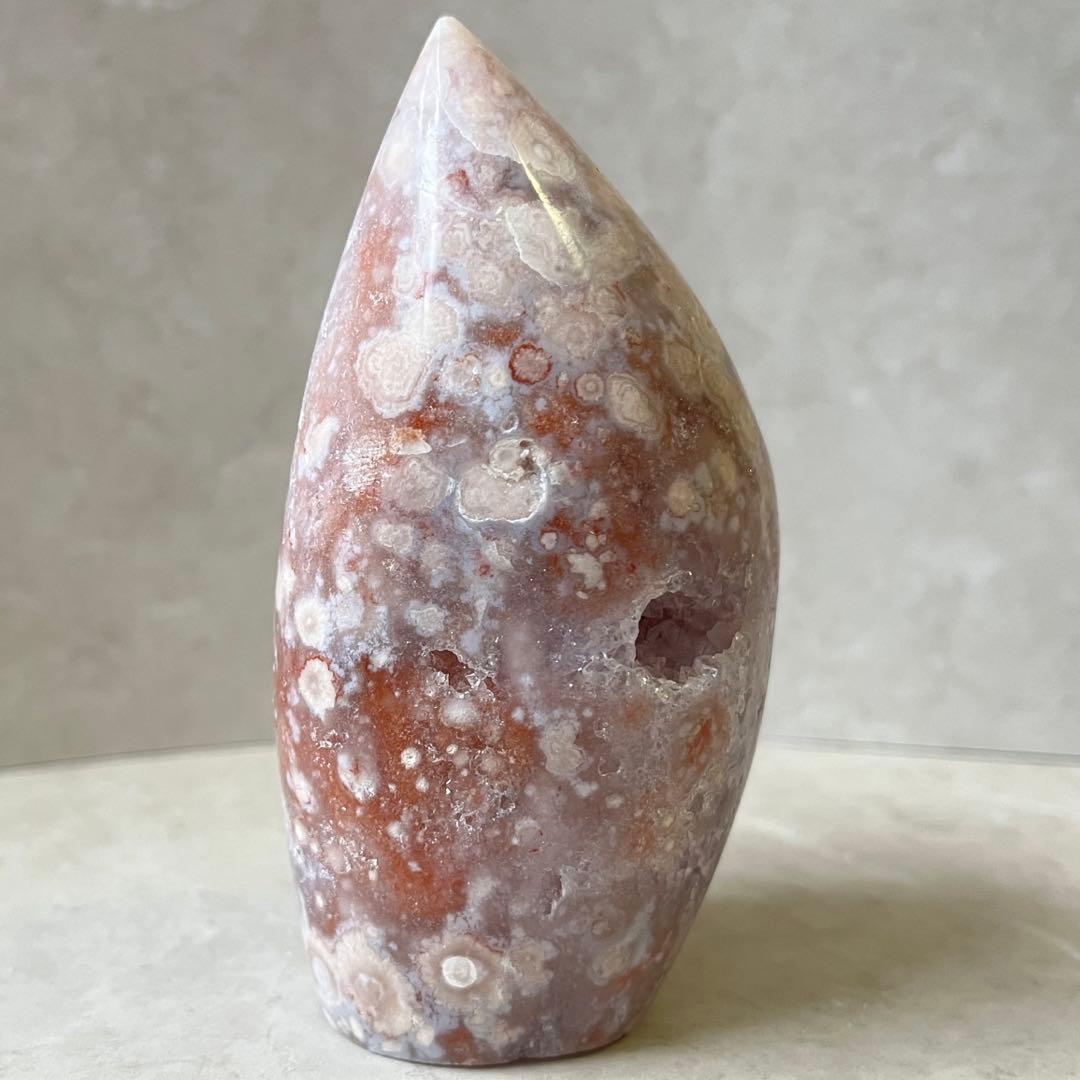 ピンクアメジスト　フラワーアゲート　共生　桜瑪瑙　フリーフォーム　天然石