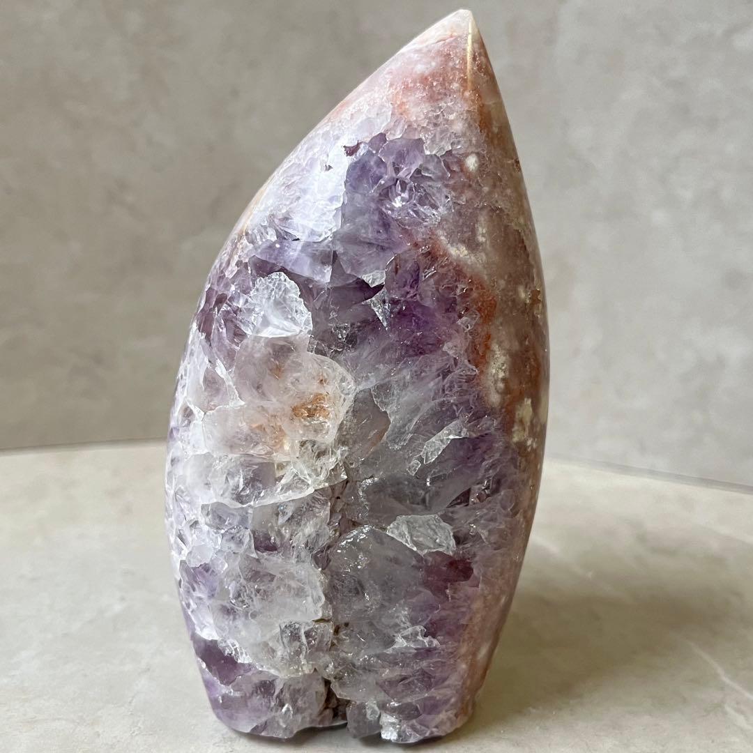 ピンクアメジスト　フラワーアゲート　共生　桜瑪瑙　フリーフォーム　天然石