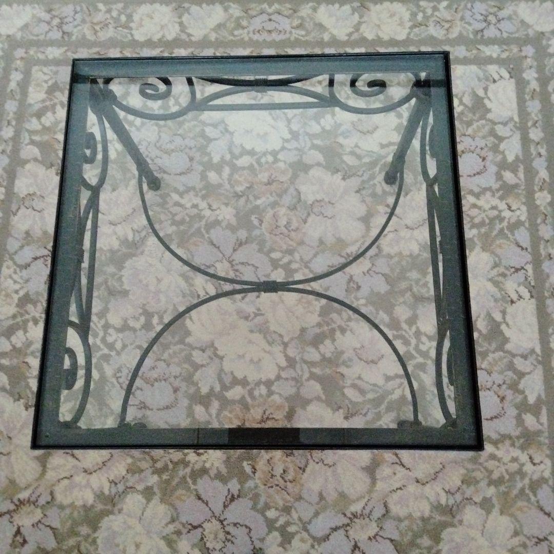 【貴重】ローラアシュレイ LAURA ASHLEYアイアン ガラス テーブル