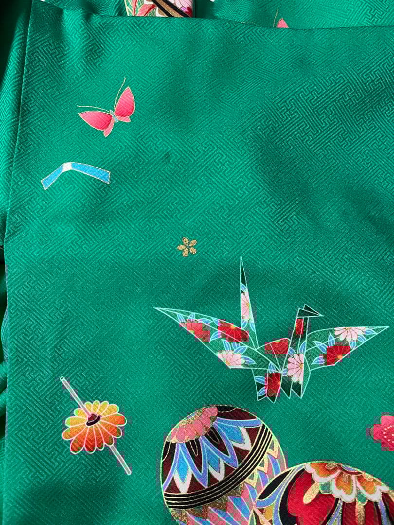 七五三　7歳　正絹　着物　セット　女の子 *a59