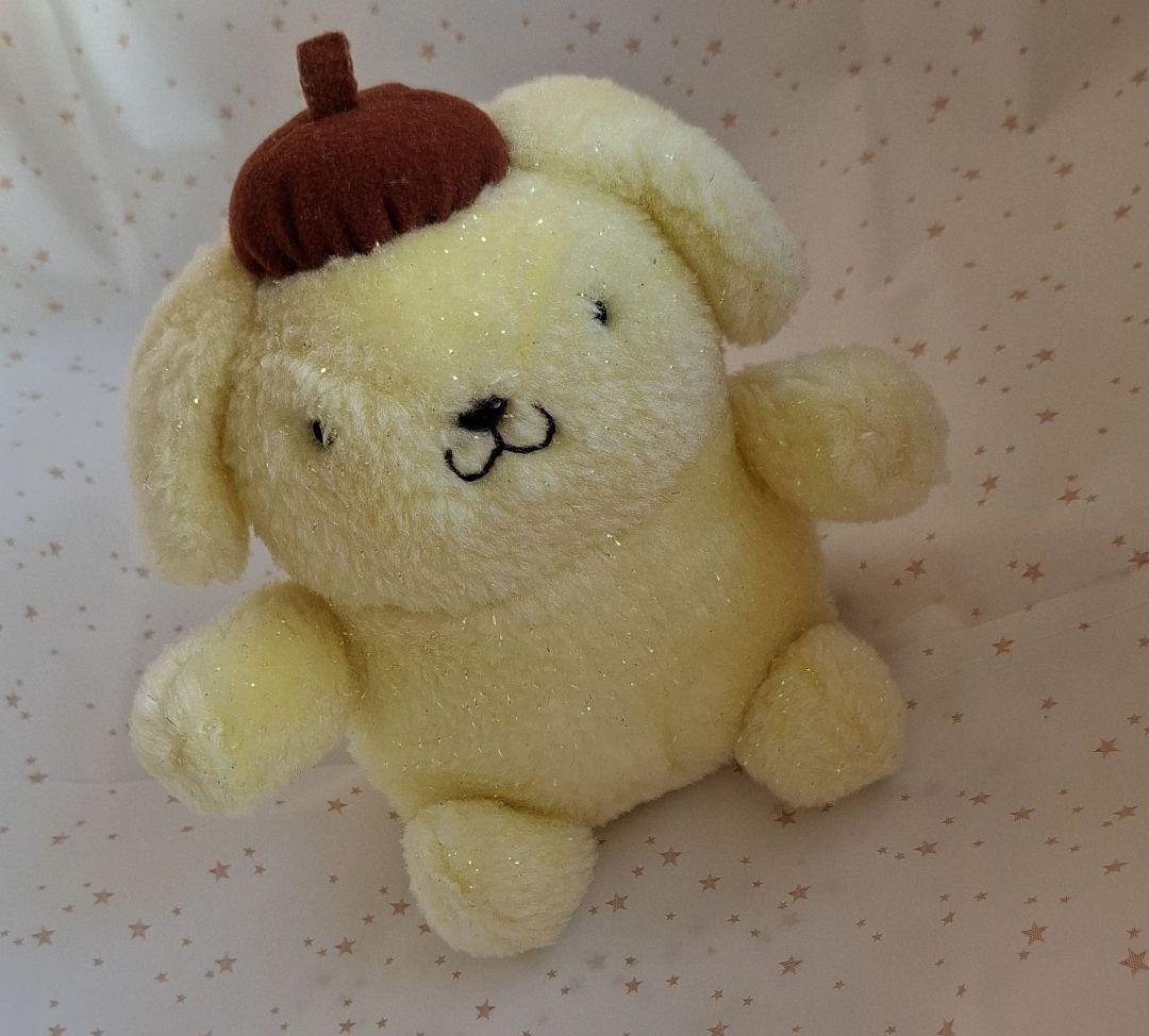 激レア】ポムポムプリンぬいぐるみ平成初期ラメ仕様Sanrio SMILESタグ