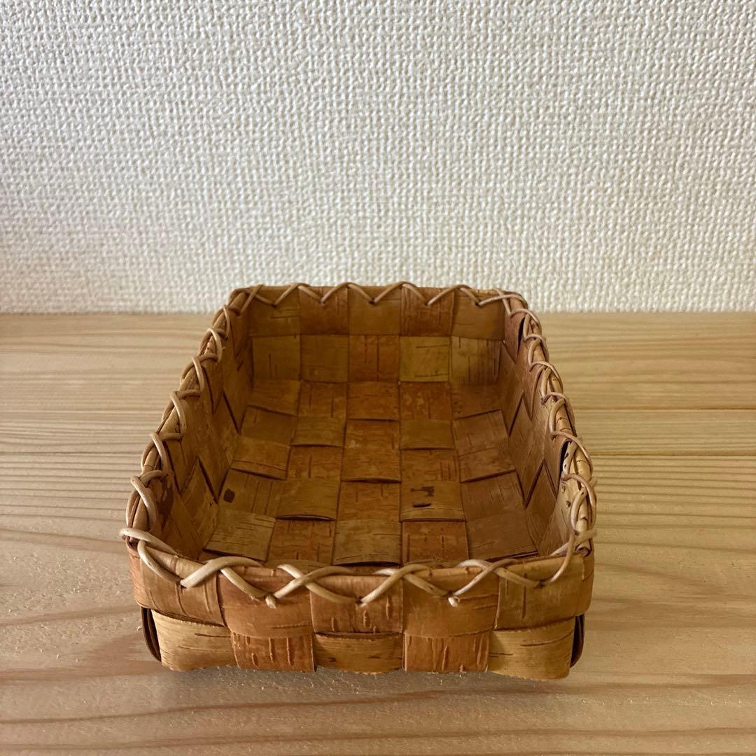 白樺細工 白樺かご 根かがりかご