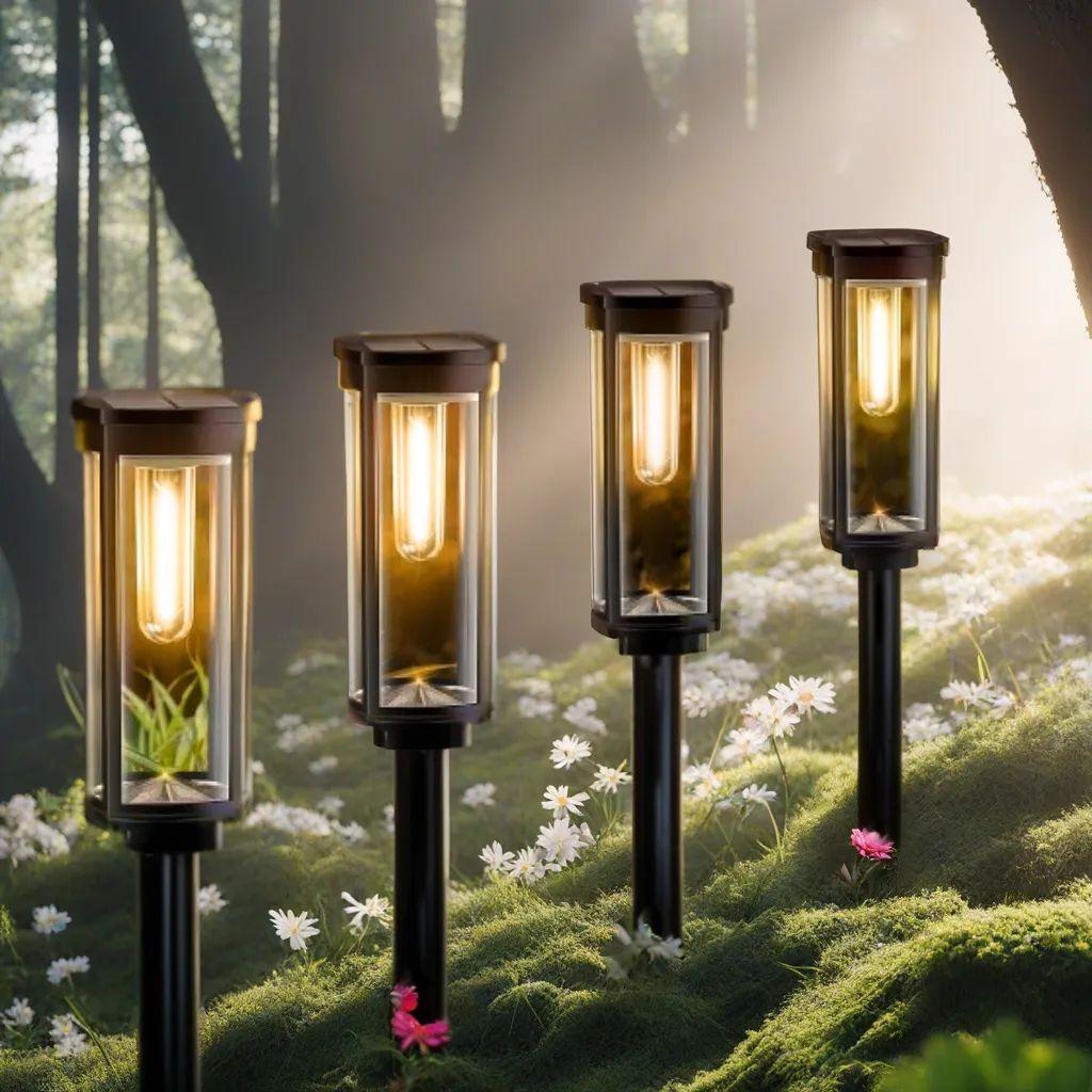 ソーラーライト屋外 8個セット 防水昼夜自動点灯消灯 LEDライト 明るい庭照明