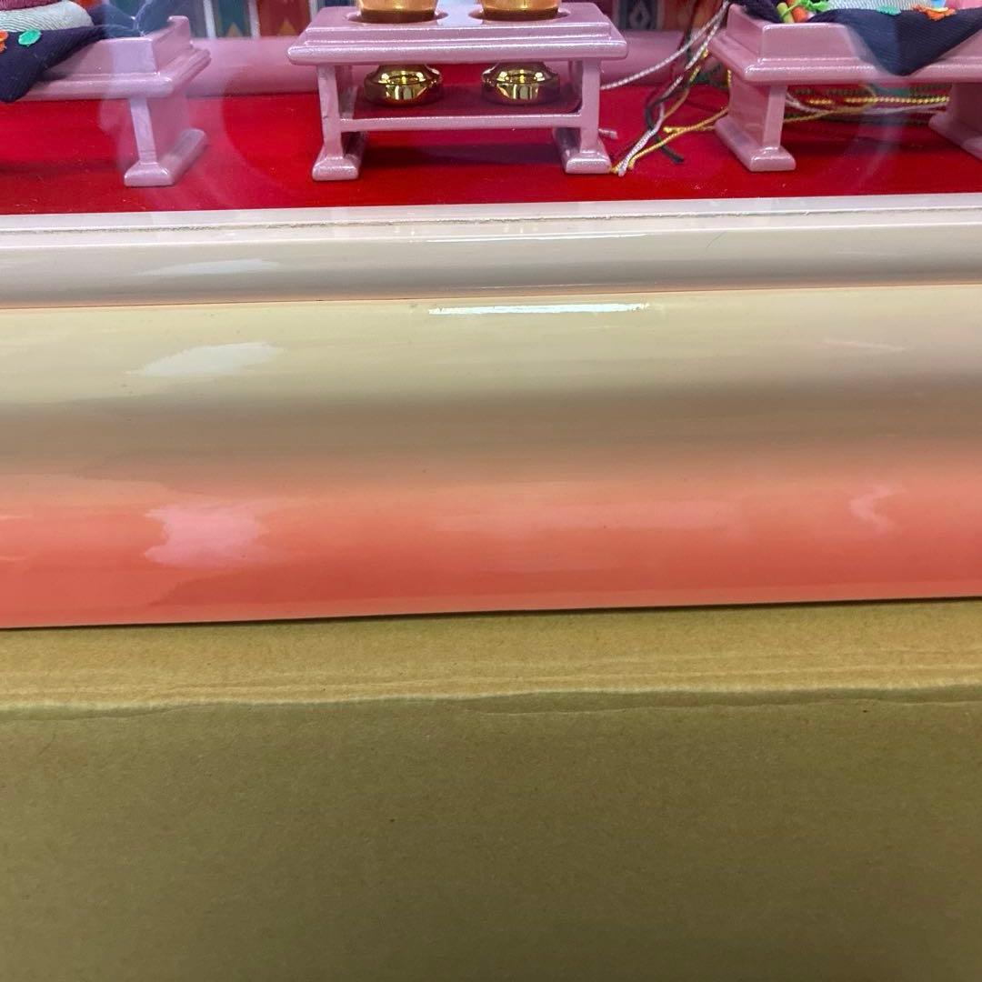 雛人形 アクリルケース 木枠ピンク（※2月9日削除予定） - メルカリ